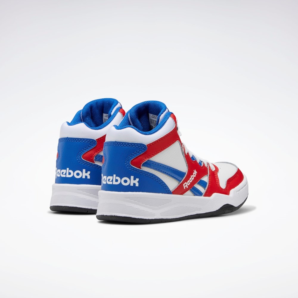 Reebok BB 4500 Court Shoes - Preschool Hvide Rød Blå | IPZ574019