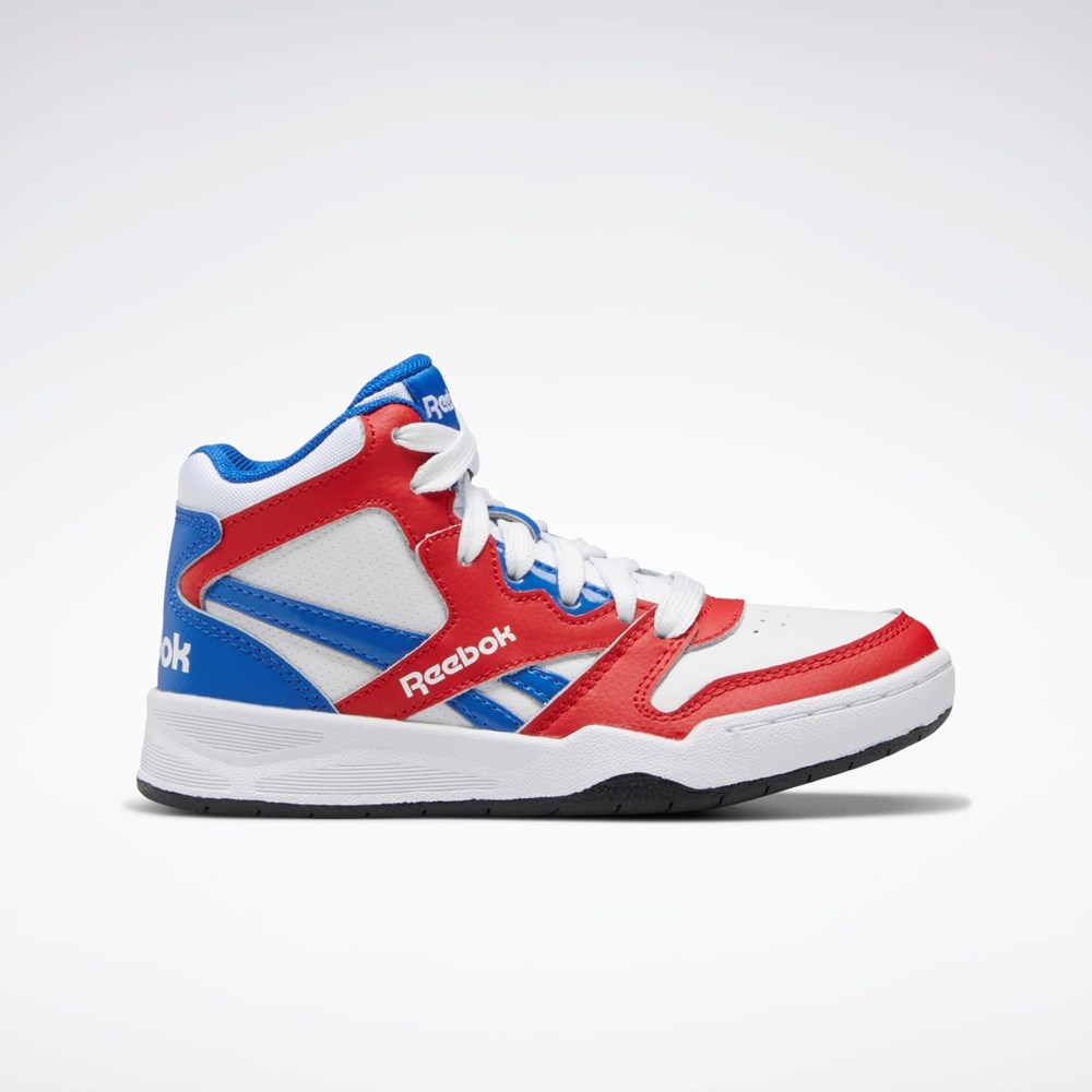 Reebok BB 4500 Court Shoes - Preschool Hvide Rød Blå | IPZ574019