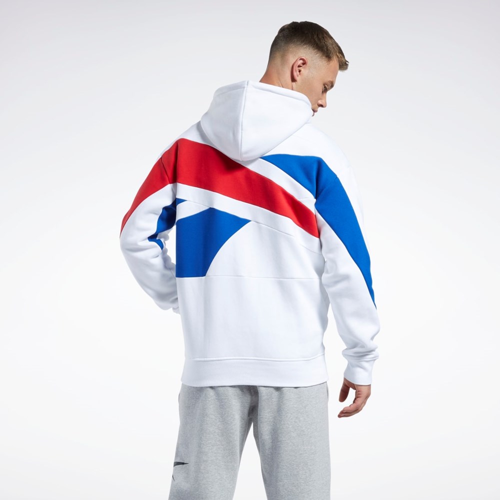 Reebok Basketball Reebok DNA Back Vector Hoodie Hvide | LOI425870