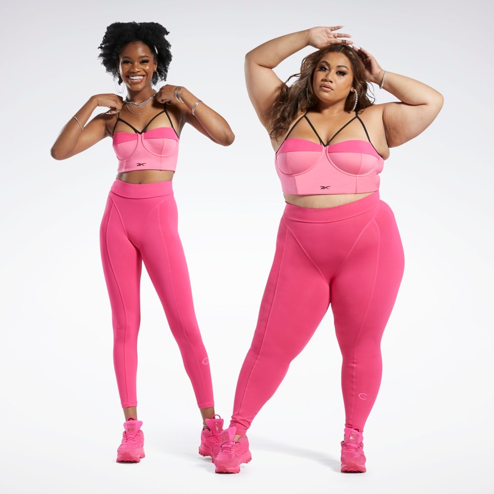 Reebok Cardi B Bralette Lyserød Lyserød | FBO049276