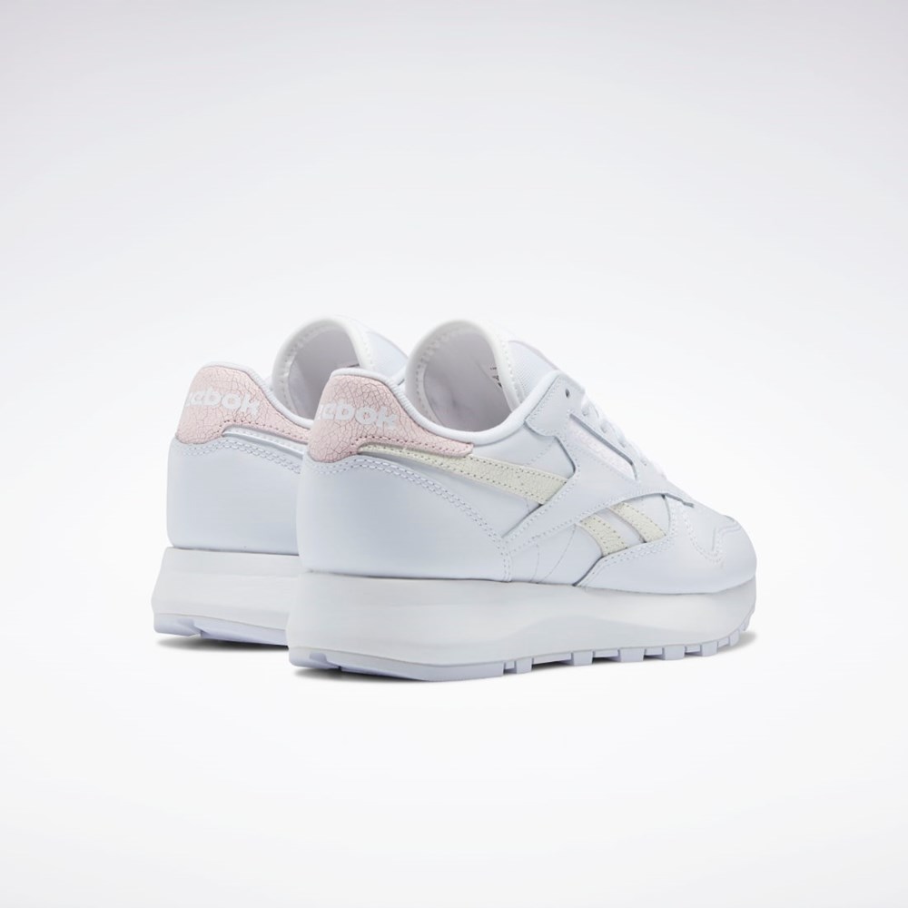 Reebok Classic Leather SP Shoes Hvide Hvide Lyserød | SNU173496