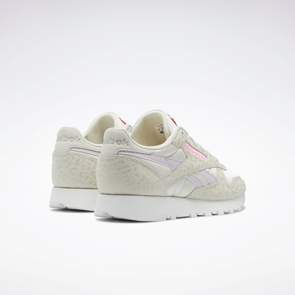 Reebok Classic Leather Shoes Alabaster / Chalk / Quartz Glow | GKF932156