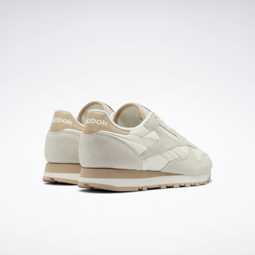 Reebok Classic Leather Shoes Beige | DUC640718