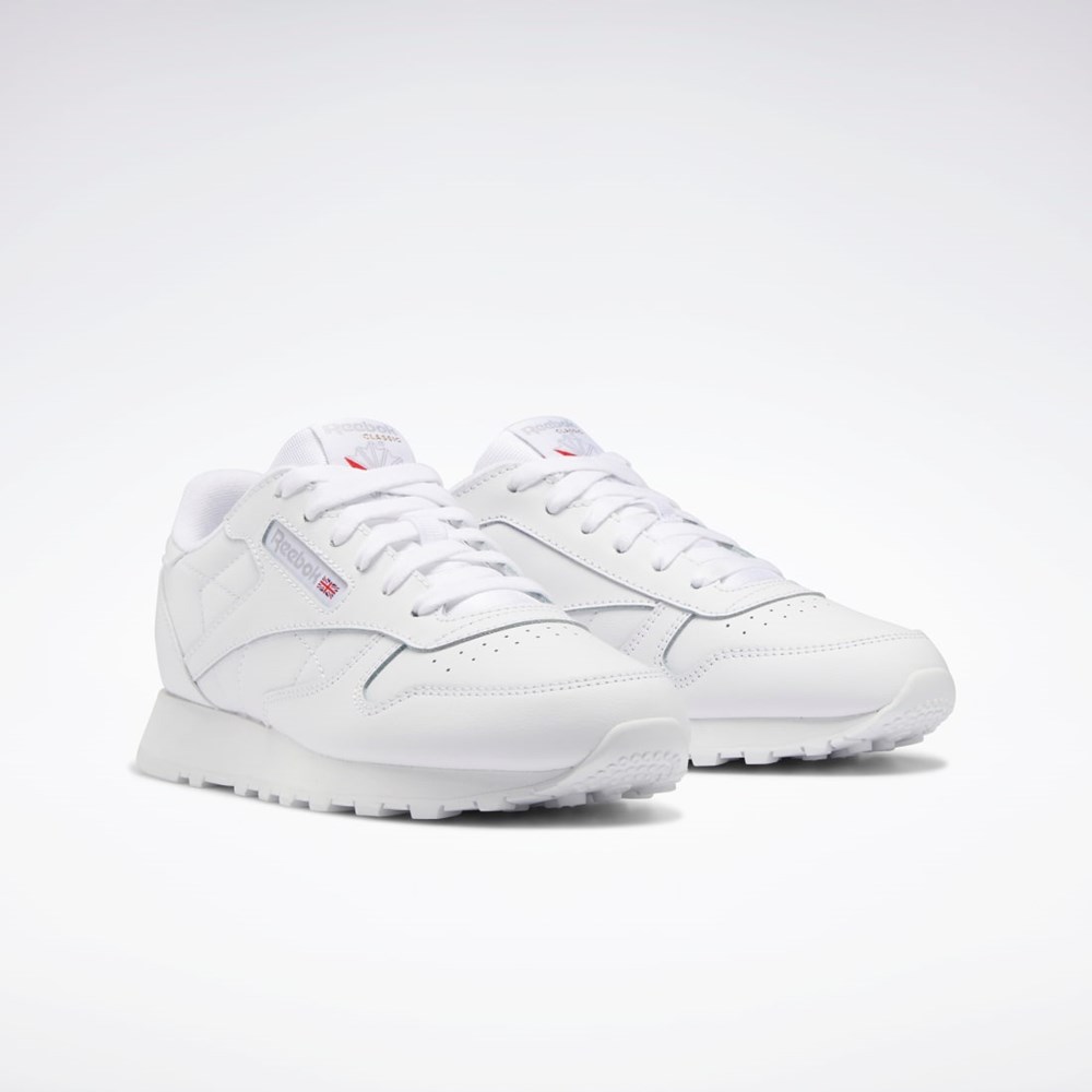 Reebok Classic Leather Shoes - Grade School Hvide Hvide Hvide | YIN162395