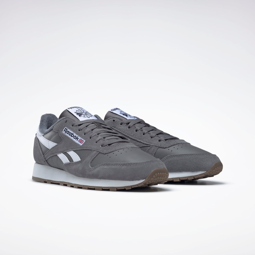 Reebok Classic Leather Shoes Grå Grå Hvide | KIL365908