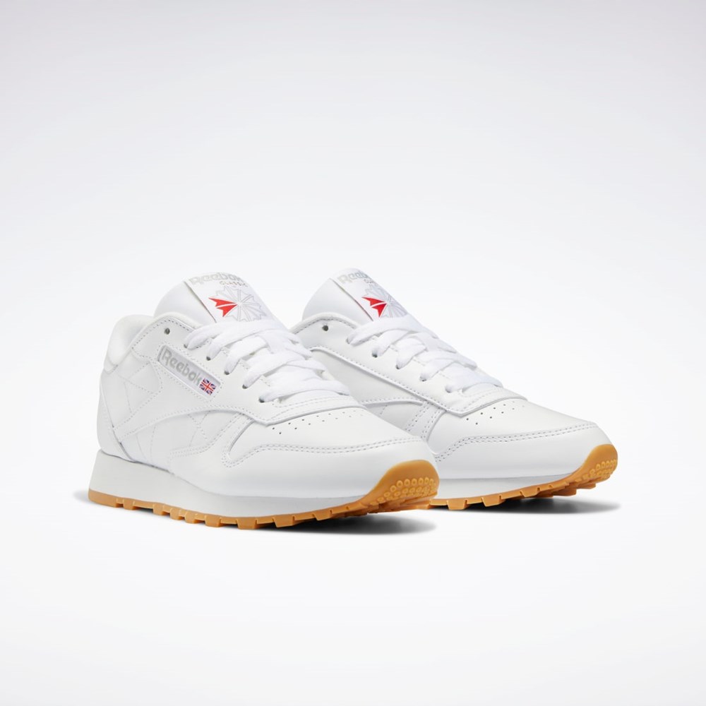 Reebok Classic Leather Shoes Hvide Grå | FIB286734