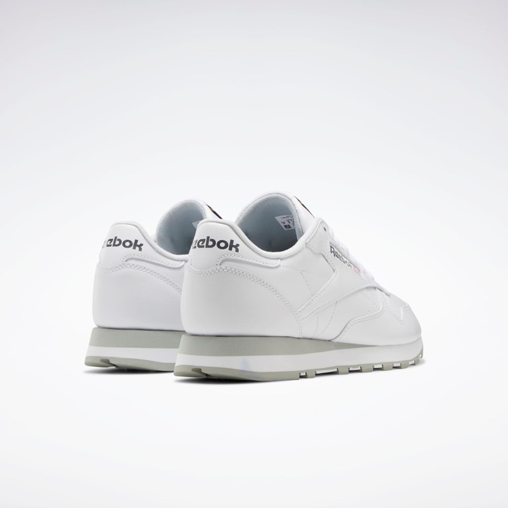 Reebok Classic Leather Shoes Hvide Grå Grå | ACY207648