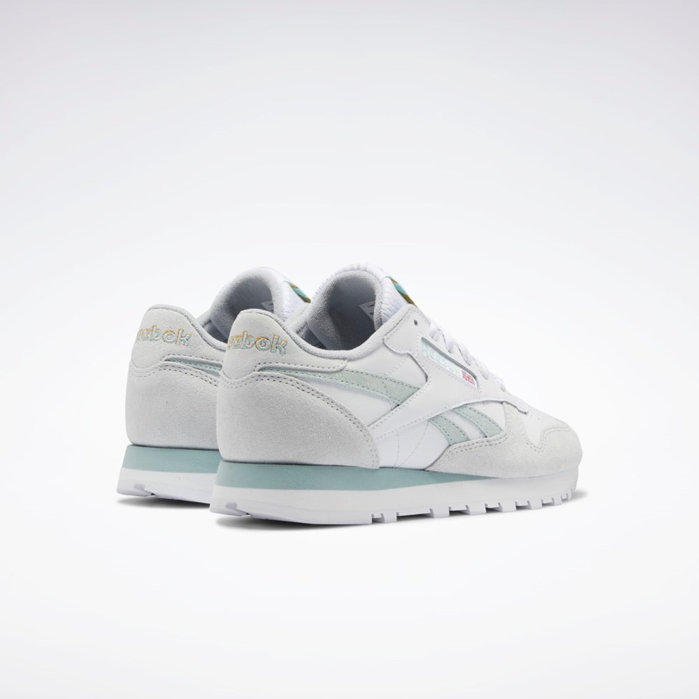 Reebok Classic Leather Shoes Hvide Grå Grå | BLT710523