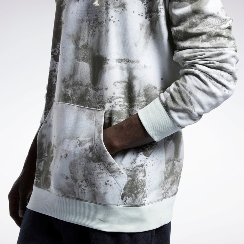 Reebok Classics Allover Print Hoodie Lyse | MEH176280