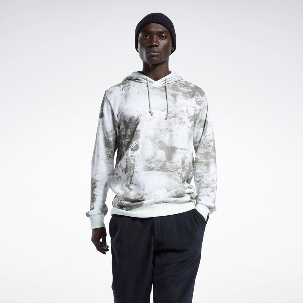 Reebok Classics Allover Print Hoodie Lyse | MEH176280