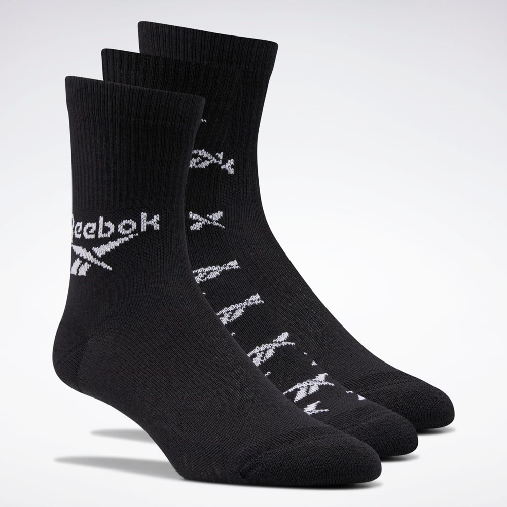 Reebok Classics Fold-Over Crew Socks 3 Pairs Sort | GXA863510