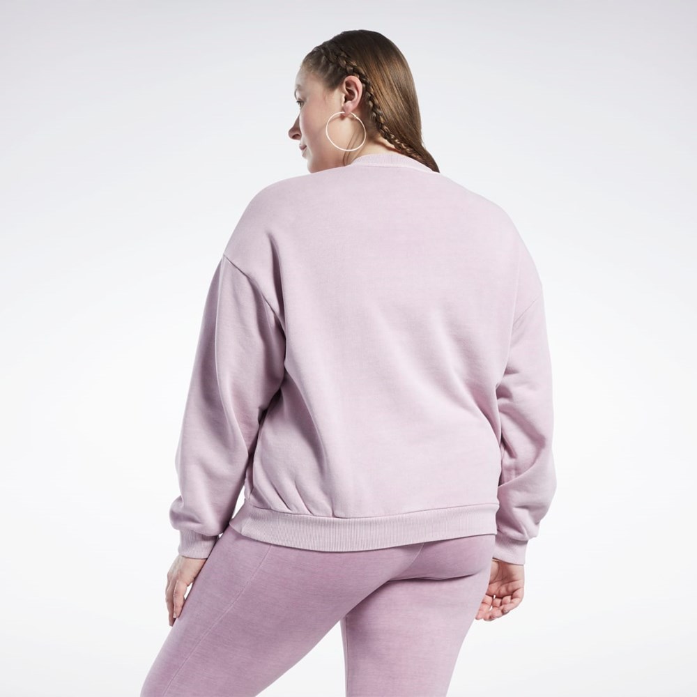 Reebok Classics Natural Dye Sweatshirt (Plus Size) Infused Lilac | LHQ520847
