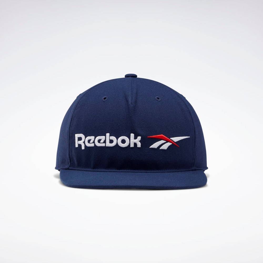 Reebok Classics Vector Flade Peak Hat Mørkeblå | CUW637095