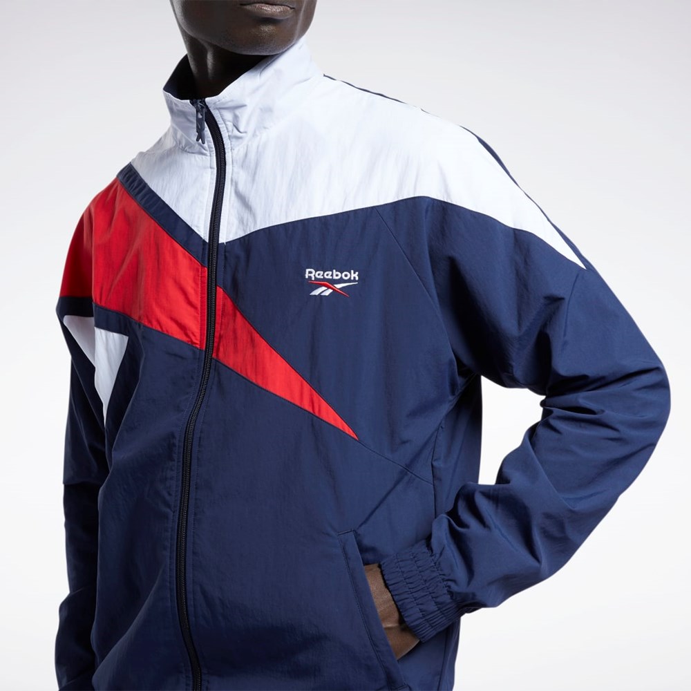 Reebok Classics Vector Track Jacket Mørkeblå | WJB372819