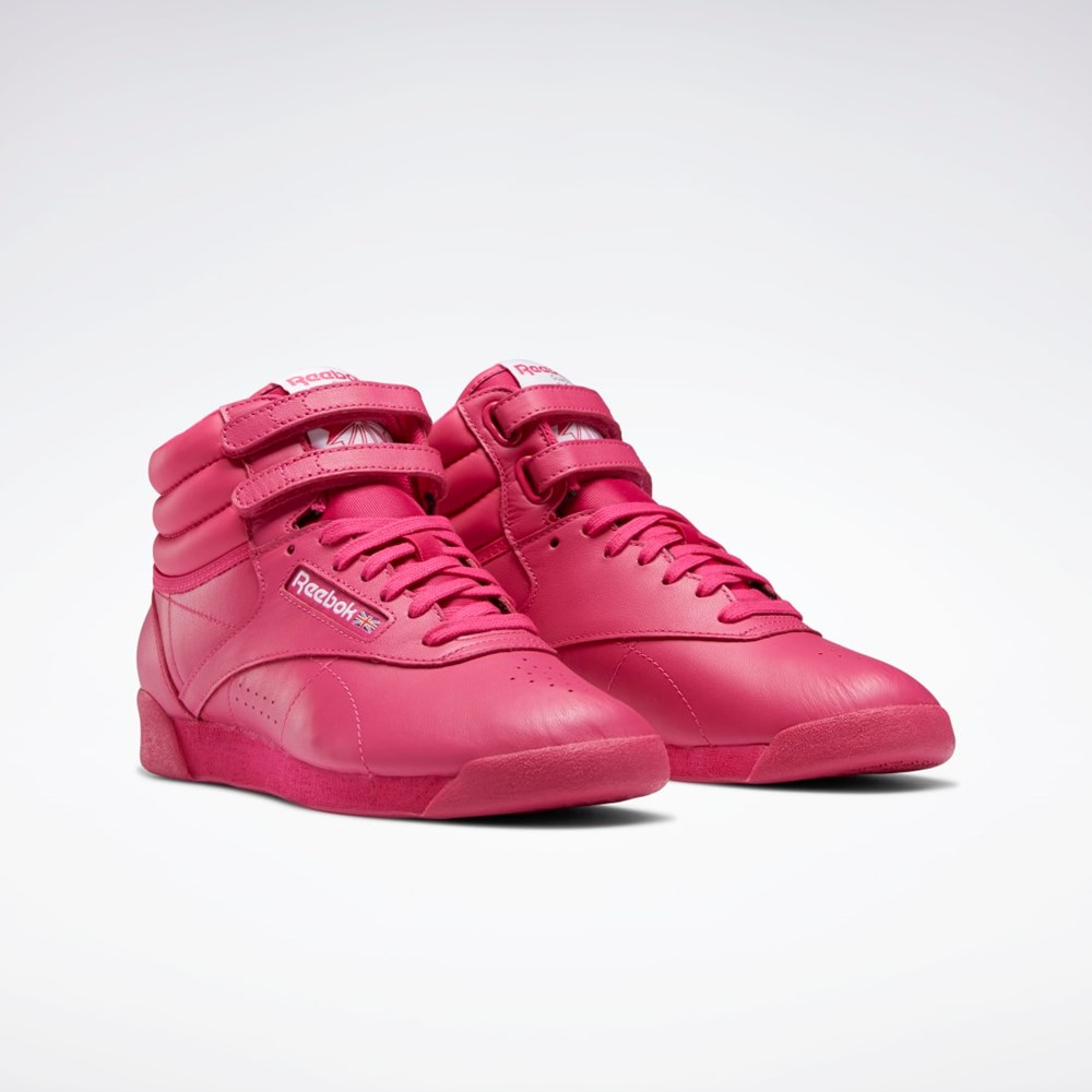 Reebok Freestyle Hi Shoes Lyserød Lyserød Hvide | UAG831672