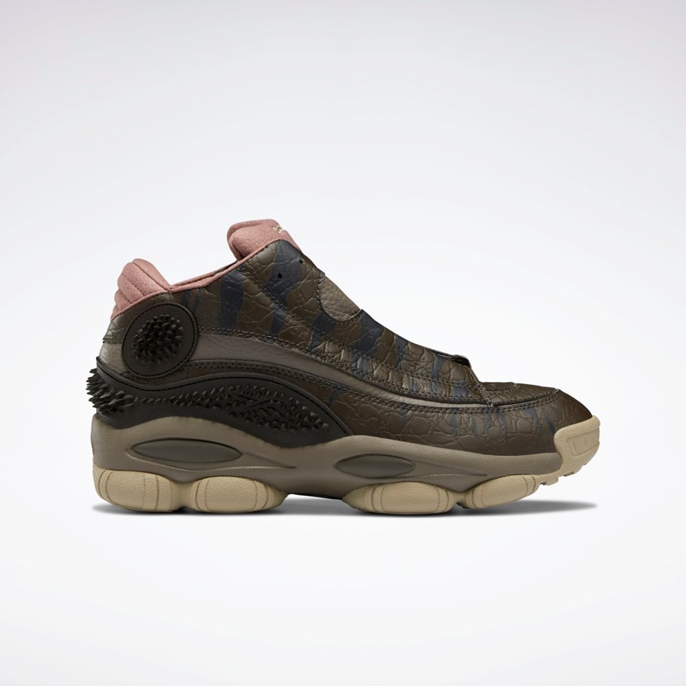 Reebok Jurassic World The Answer DMX Basketball Shoes Stone / Cliff Stone / Parched Earth | TCD931085