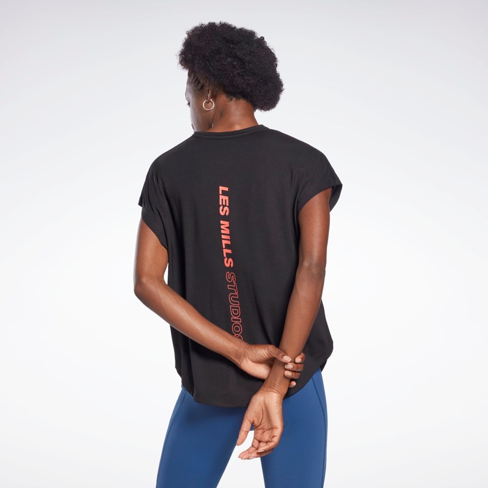 Reebok Les Mills® ACTIVCHILL+DREAMBLEND T-Shirt Sort | MOG270396