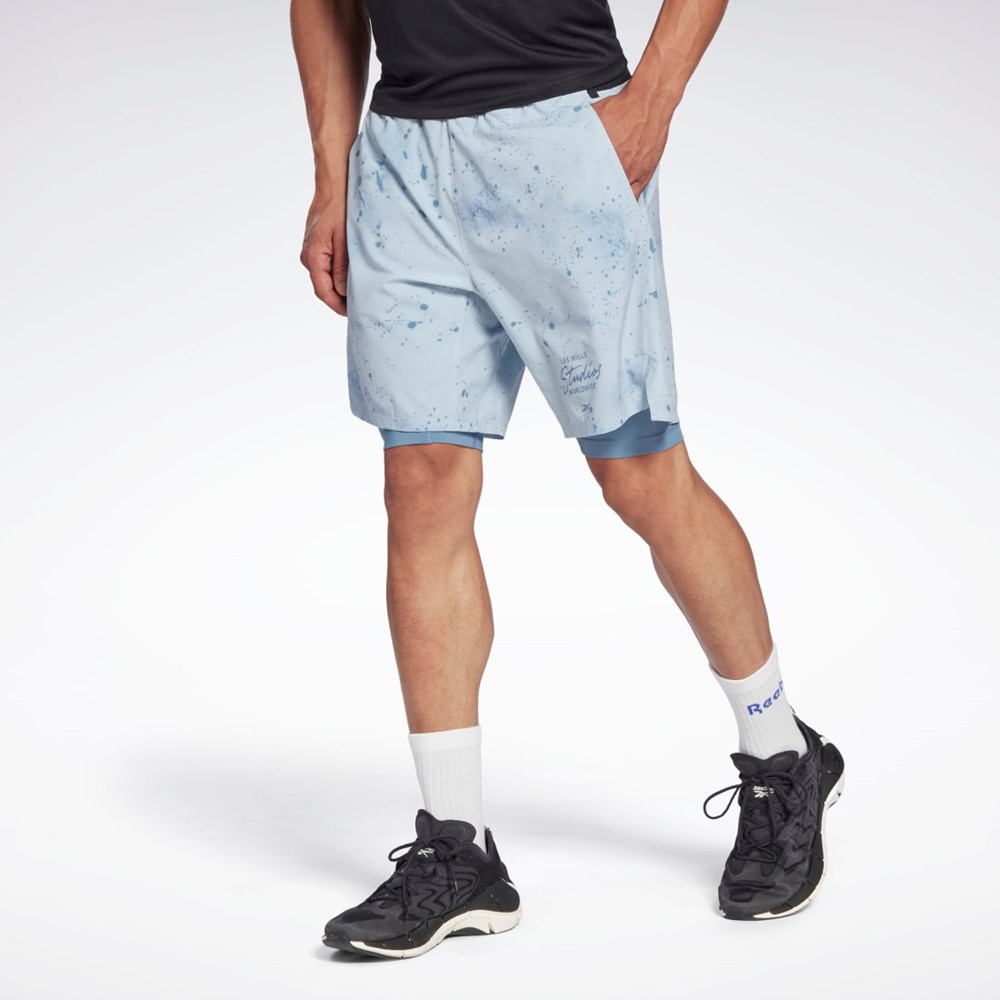 Reebok Les Mills® Strength Two-in-One Shorts Grå | HTN362487
