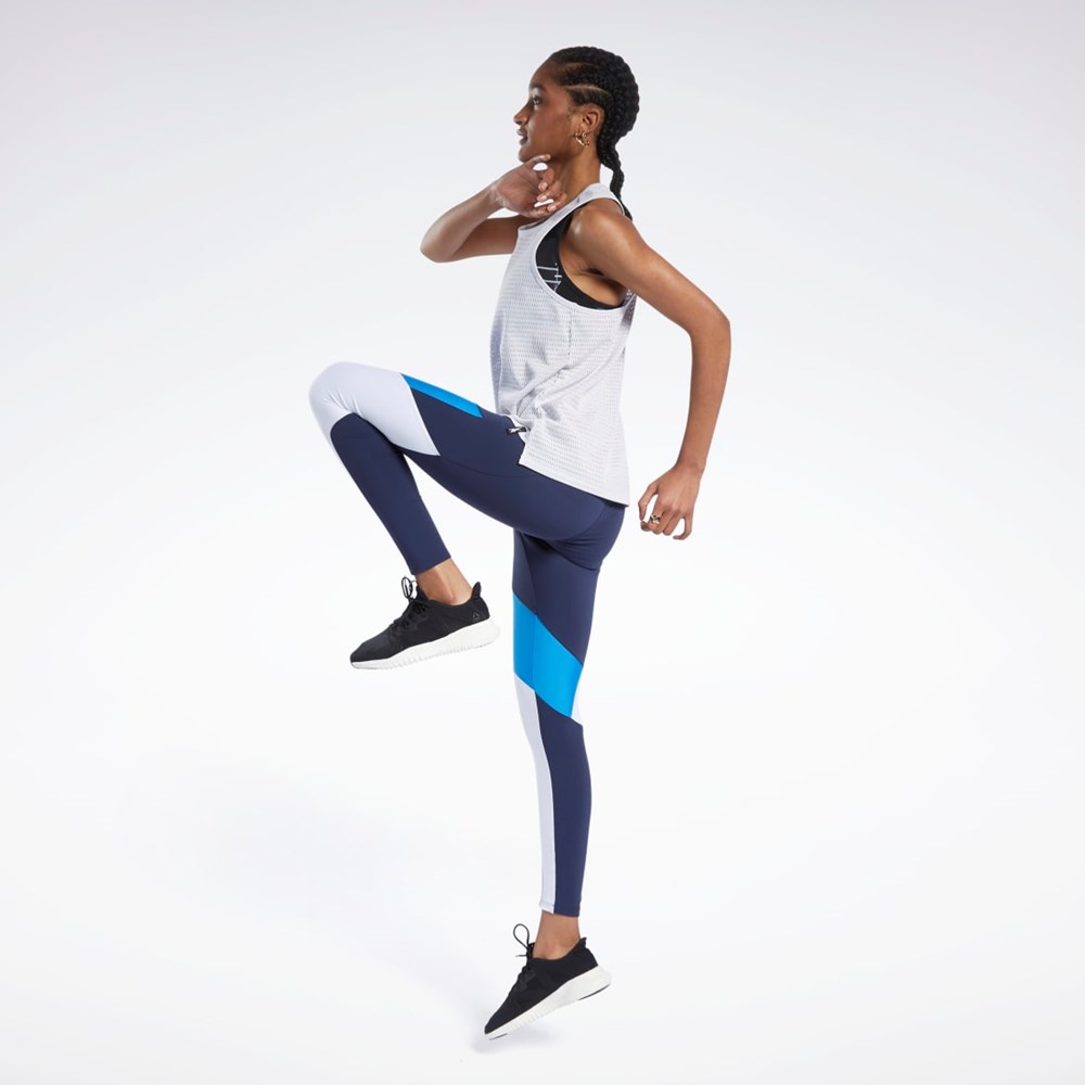 Reebok Lux 2 Leggings Mørkeblå | HMF376901