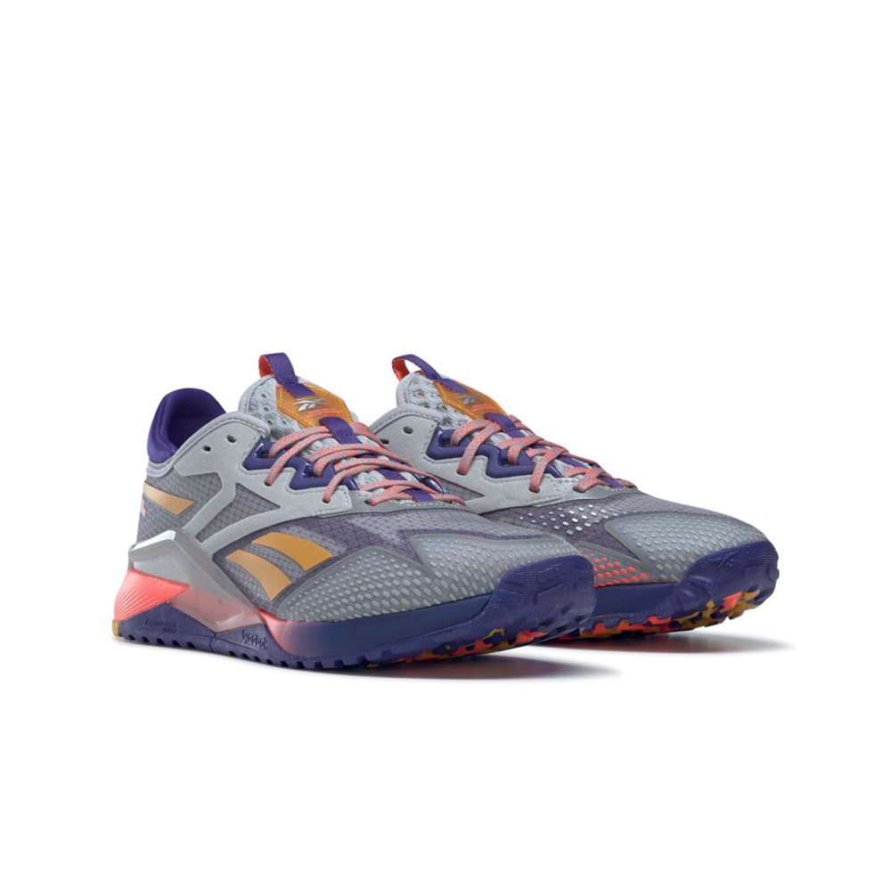 Reebok Nano X2 TR Adventure Trænings Shoes Grå Lilla Orange | AHJ843957