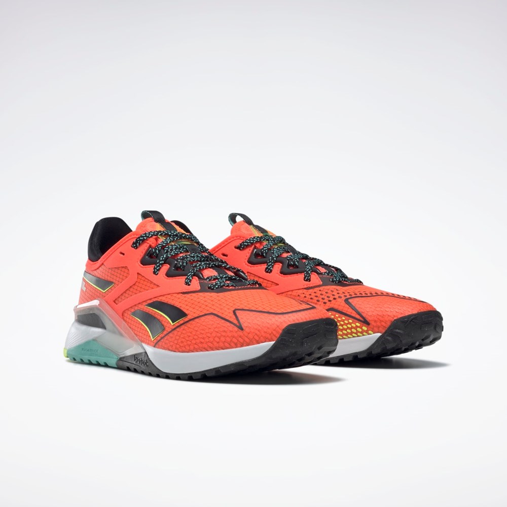 Reebok Nano X2 TR Adventure Trænings Shoes Orange Sort Gul | RCE240871