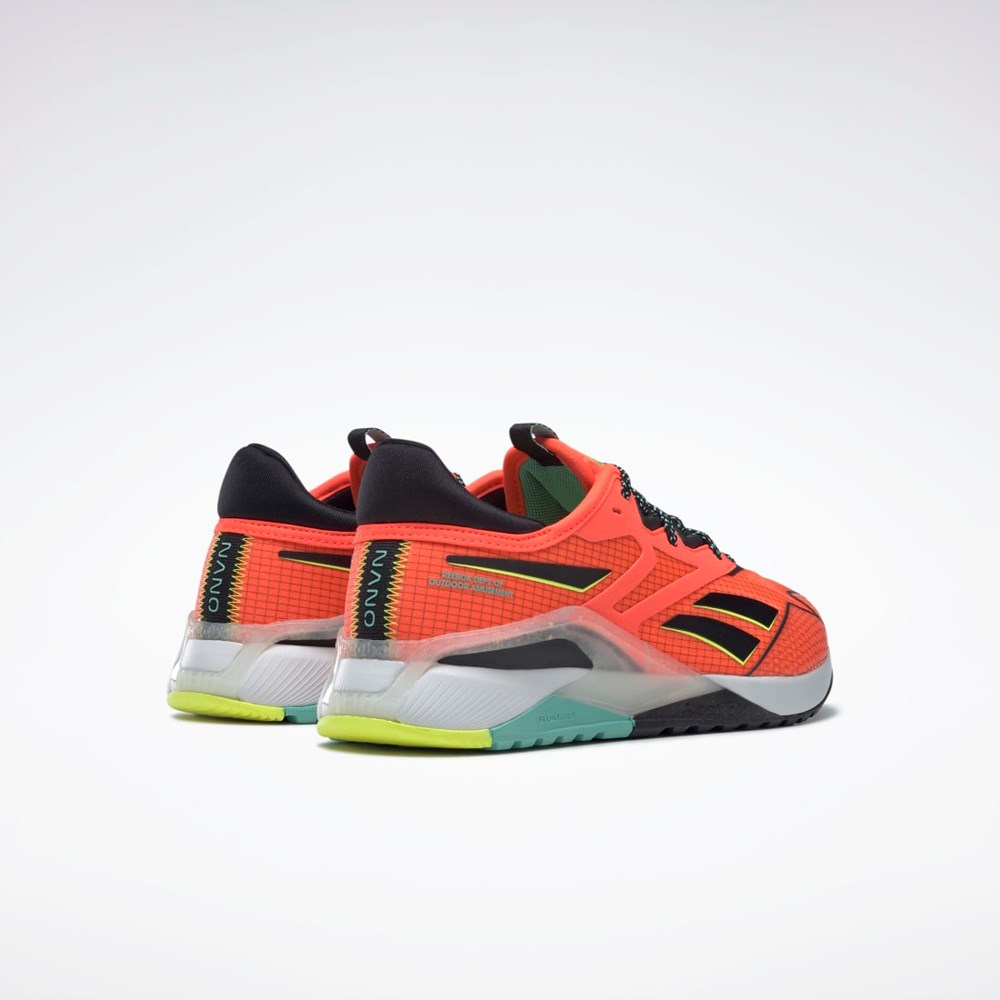 Reebok Nano X2 TR Adventure Trænings Shoes Orange Sort Gul | RCE240871
