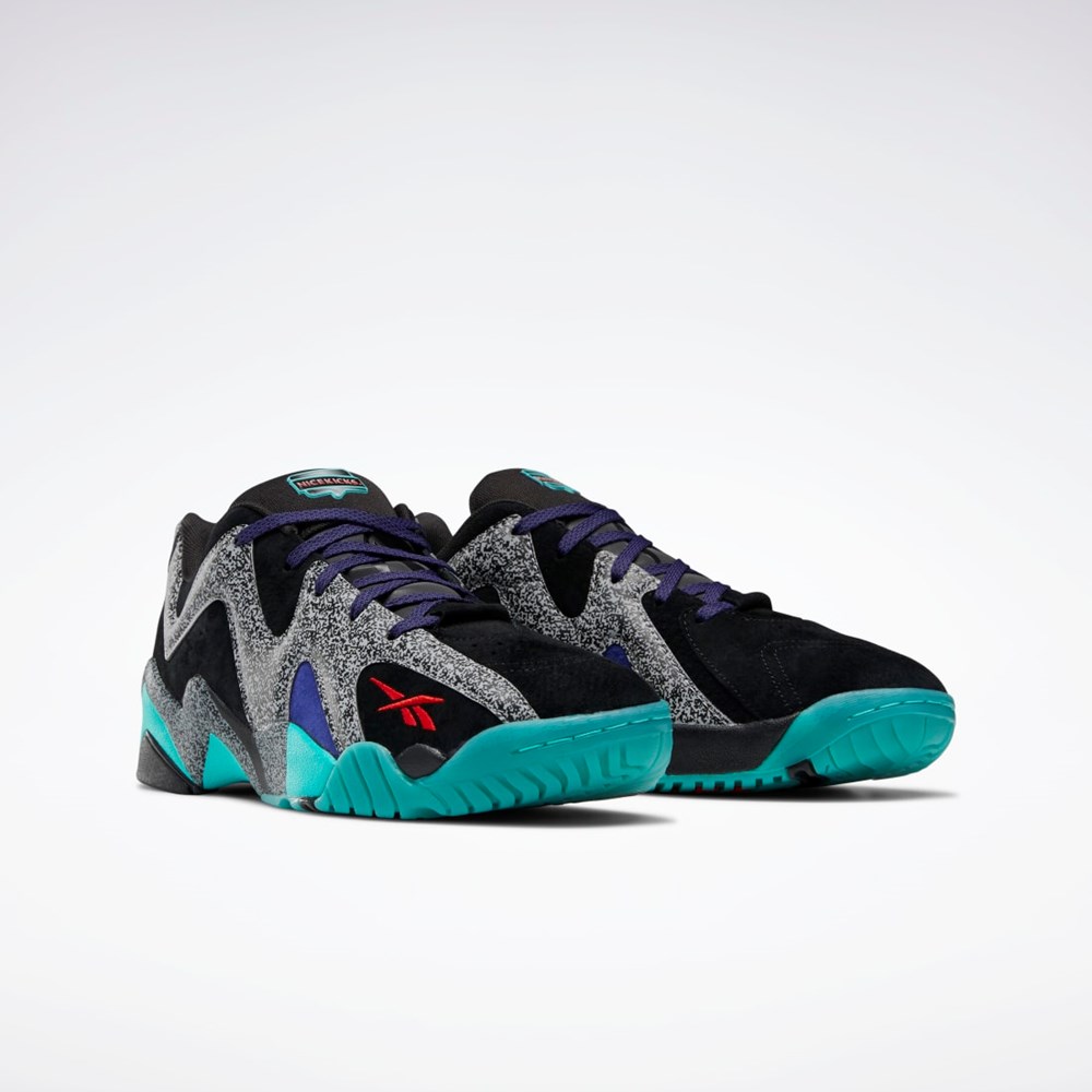 Reebok Nice Kicks Kamikaze II Low Basketball Shoes Sort Rød Grå | EAF917526