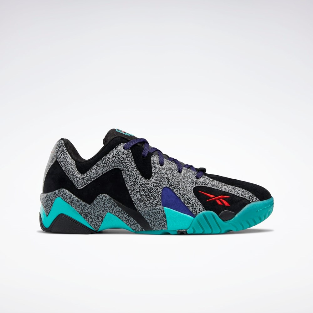 Reebok Nice Kicks Kamikaze II Low Basketball Shoes Sort Rød Grå | EAF917526
