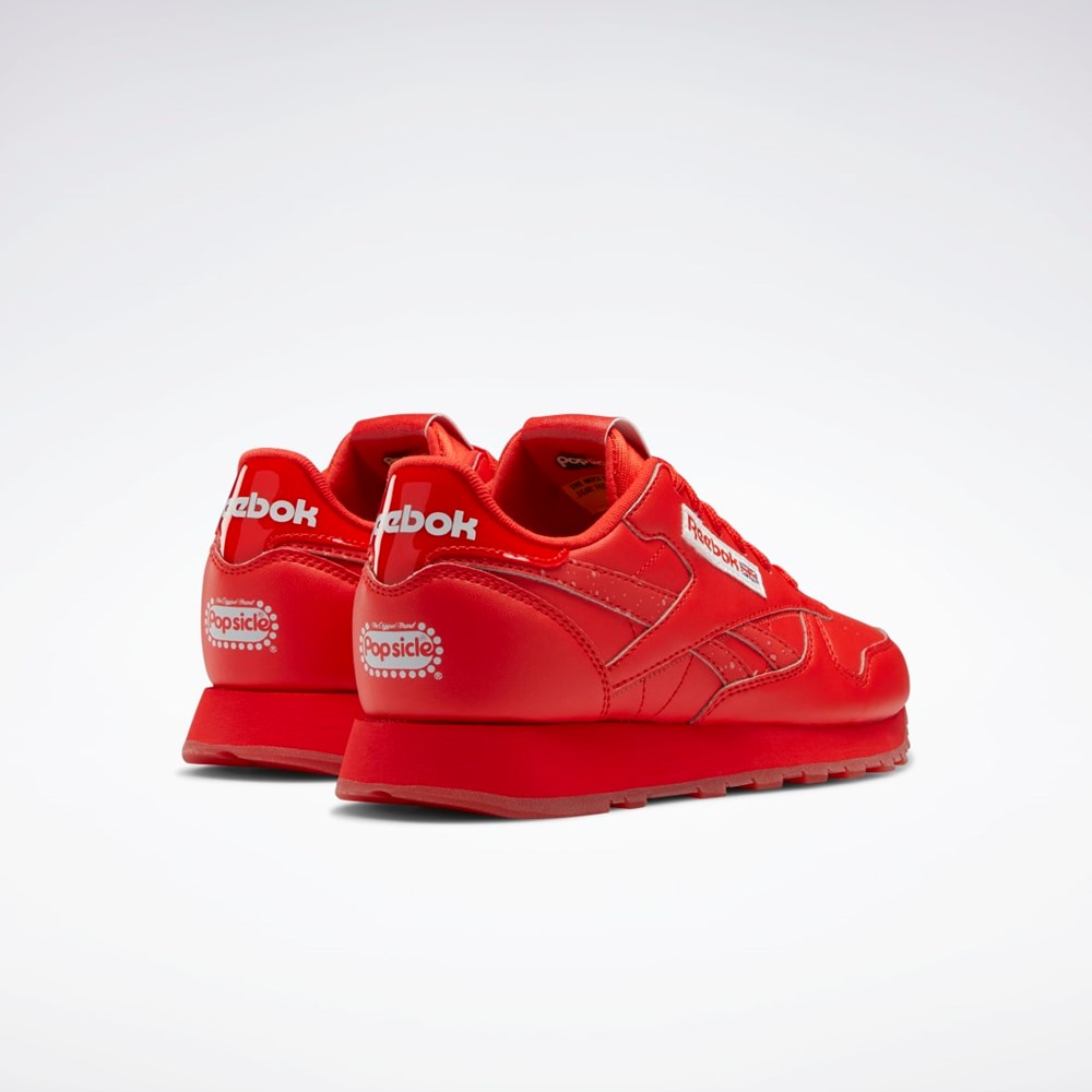 Reebok Popsicle Classic Leather Shoes - Grade School Rød Rød Rød | BPJ695810