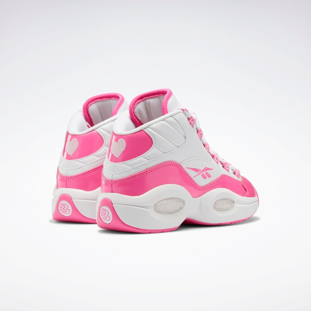 Reebok Question Mid Shoes - Grade School Lyserød Hvide Lyserød | MSZ749831