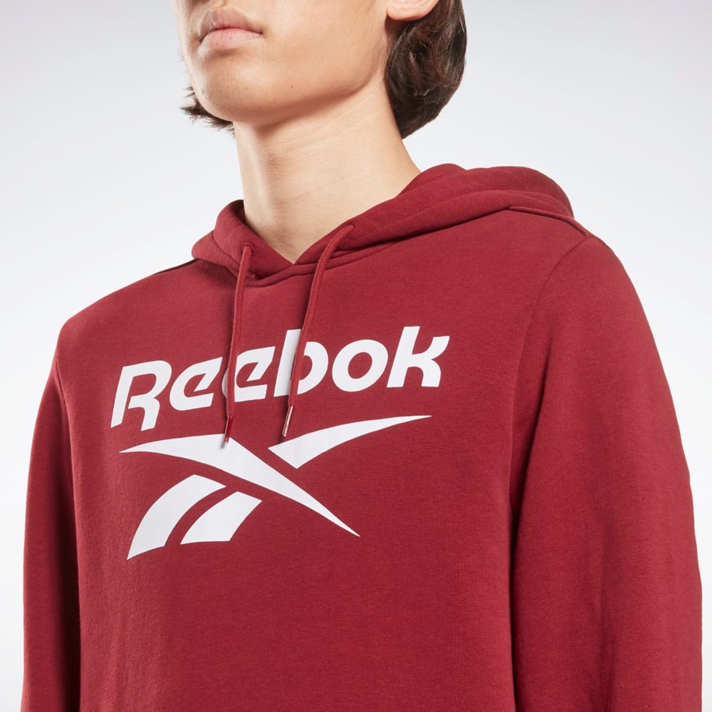 Reebok Reebok Identity Big Logo Hoodie Bordeaux | LQA027854
