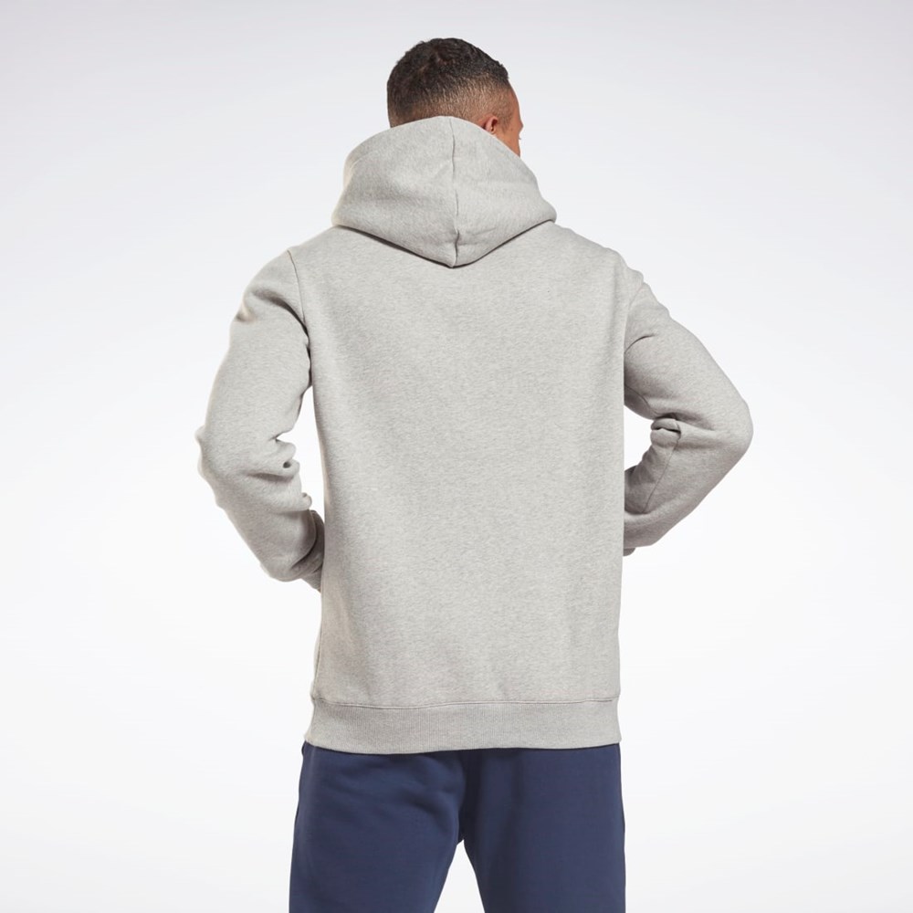 Reebok Reebok Identity Fleece Hoodie Grå Sort | JGX526130