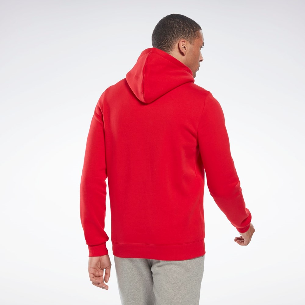 Reebok Reebok Identity Fleece Hoodie Rød Sort | VZS189063