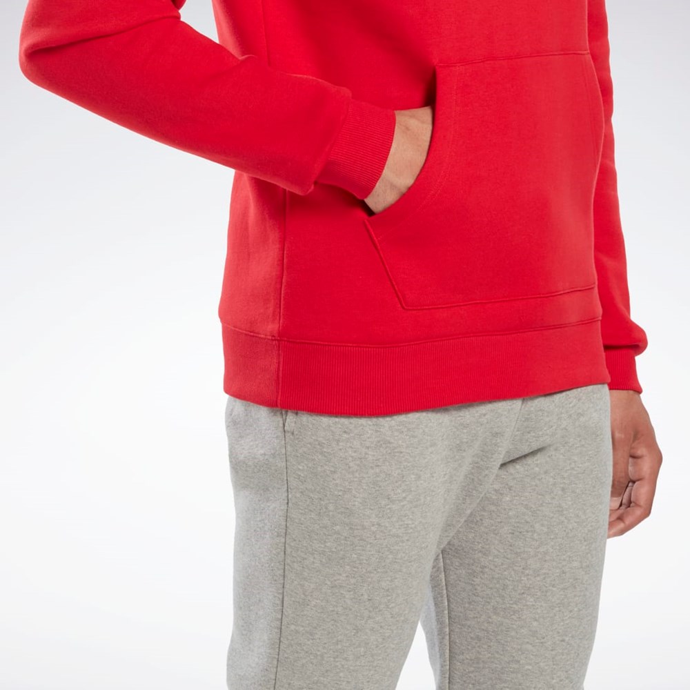 Reebok Reebok Identity Fleece Hoodie Rød Sort | VZS189063