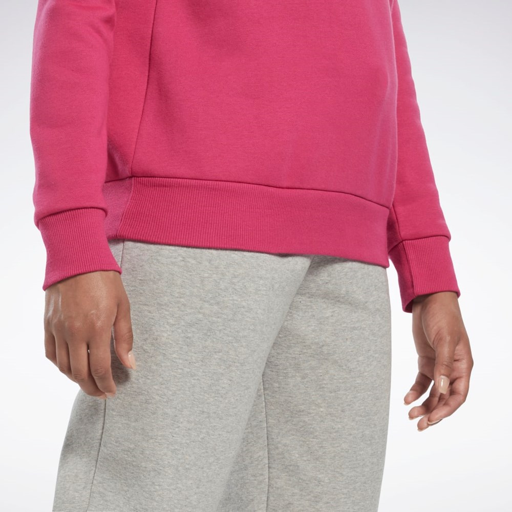 Reebok Reebok Identity Logo Fleece Crew Sweatshirt Lyserød | ANF867215