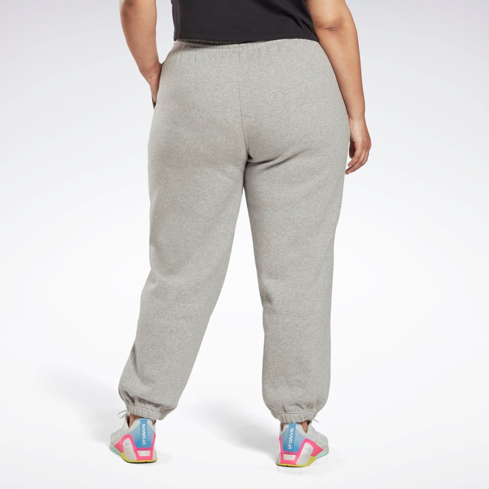 Reebok Reebok Identity Logo Fleece Joggers (Plus Size) Grå | DAP231876