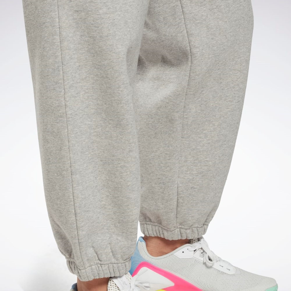 Reebok Reebok Identity Logo Fleece Joggers (Plus Size) Grå | DAP231876