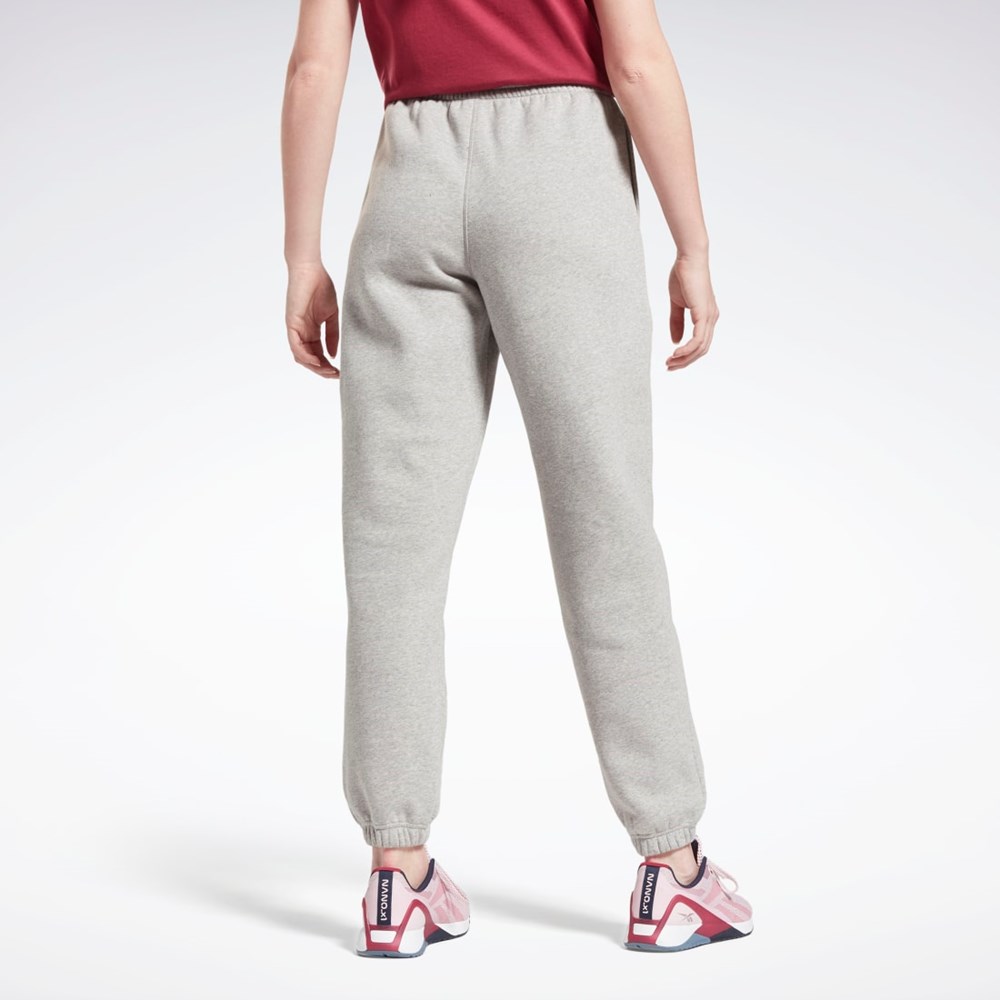 Reebok Reebok Identity Logo Fleece Joggers Grå | GBP139028