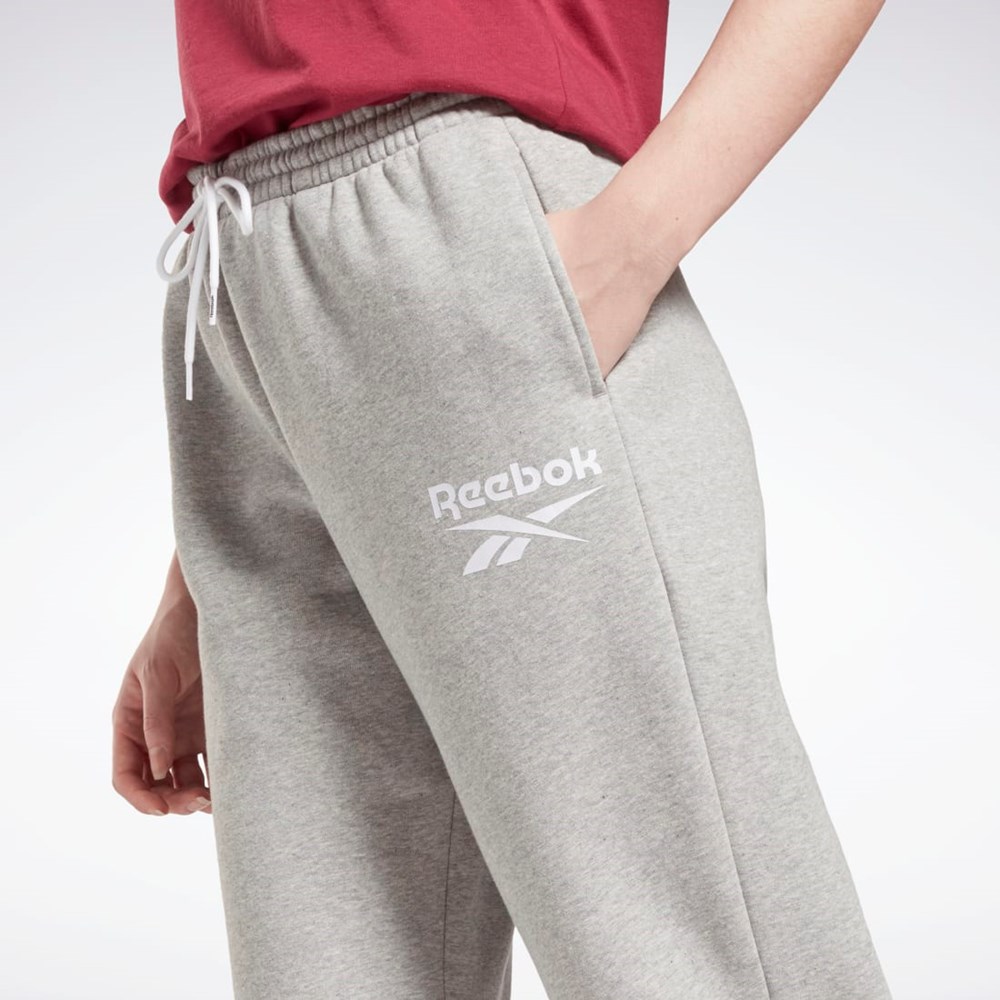 Reebok Reebok Identity Logo Fleece Joggers Grå | GBP139028