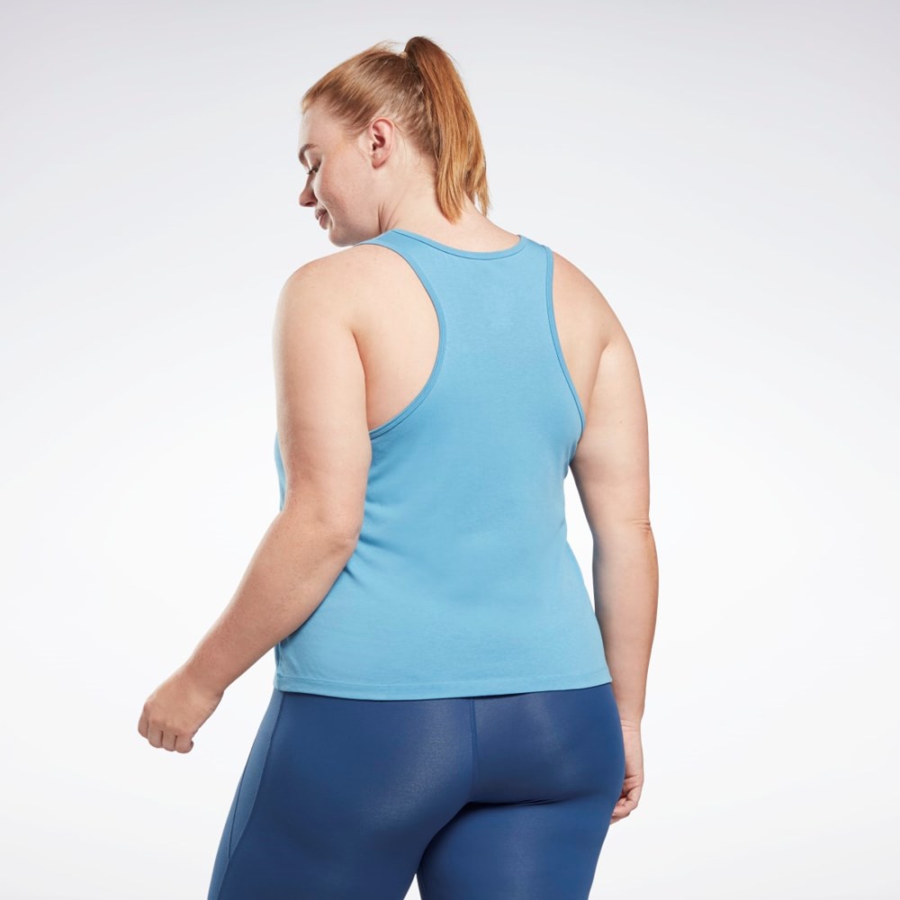 Reebok Reebok Identity Tank Top (Plus Size) Blå | UMZ564978