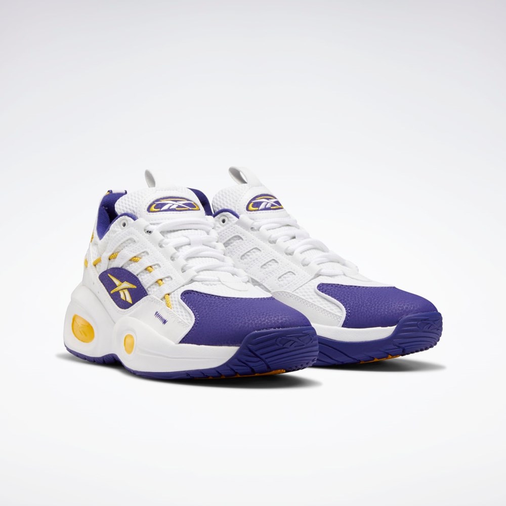 Reebok Reebok Solution Mid Basketball Shoes Hvide Lilla Gul | HFB236945
