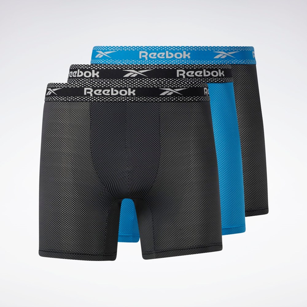 Reebok Reebok Super Soft Nylon Performance Boxer Briefs 3 Pairs Multi | JKY871354