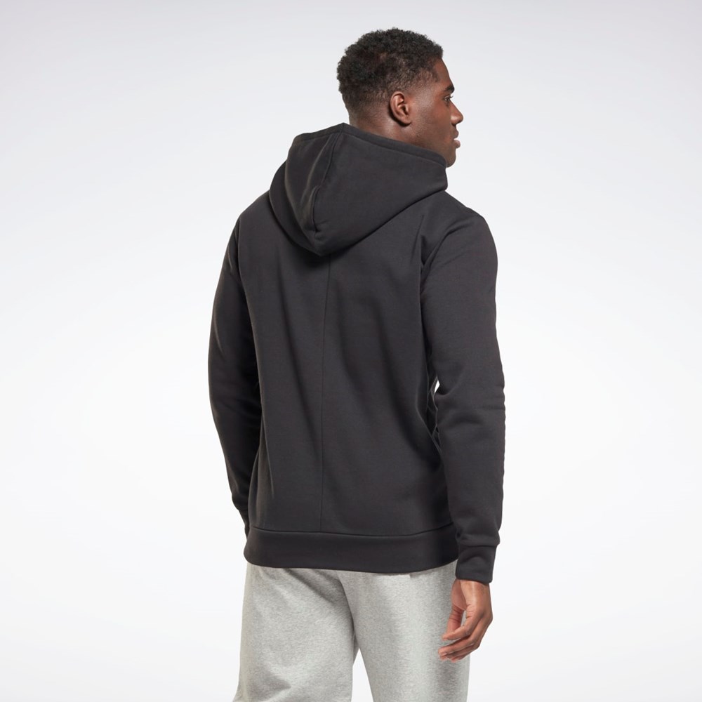 Reebok THERMOWARM+GRAPHENE Bomulds Hoodie Sort | GMI352916