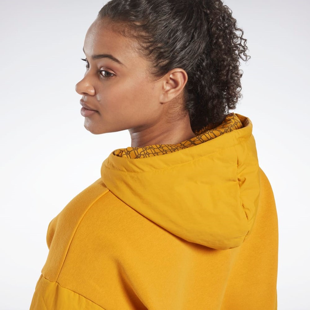 Reebok THERMOWARM+GRAPHENE Hoodie Bright Ochre | EDV516872