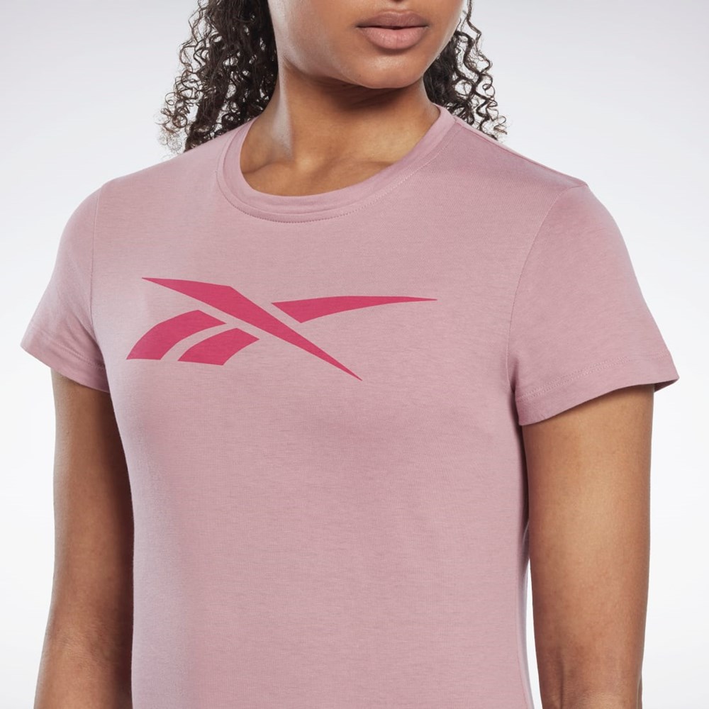 Reebok Trænings Essentials Vector Grafisk Tee Infused Lilac | YUL836274