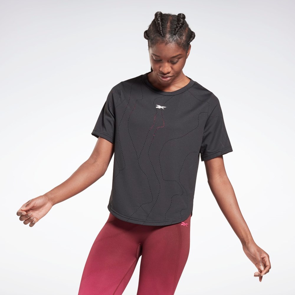 Reebok United By Fitness Perforated T-Shirt Sort | XYO428501