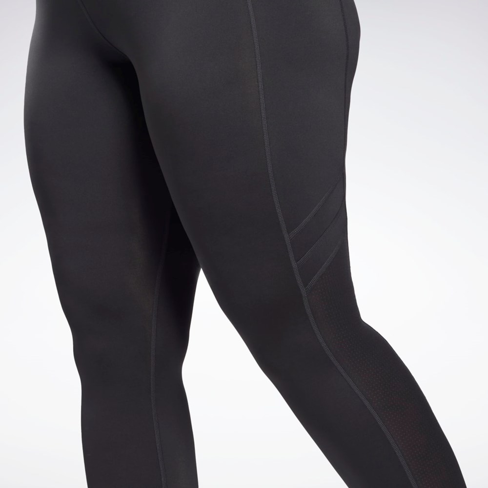 Reebok Workout Ready Mesh Leggings (Plus Size) Sort | VQS095421