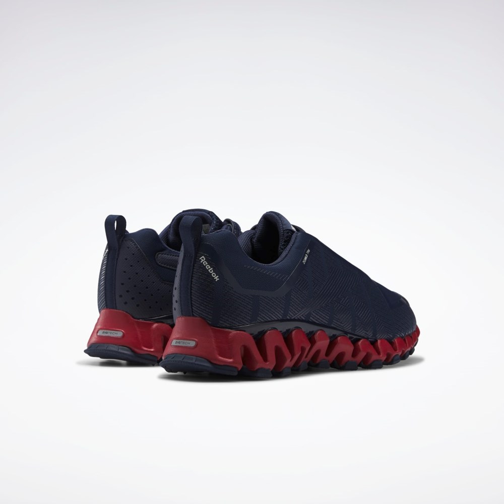 Reebok ZigWild Trail 6 Shoes Mørkeblå Rød Grå | DQU584269