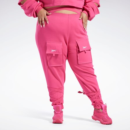 Reebok Cardi B Knit Pants (Plus Size) Lyserød | HLE085924