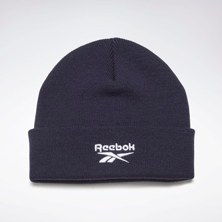 Reebok Foundation Logo Beanie Mørkeblå | AJW194862